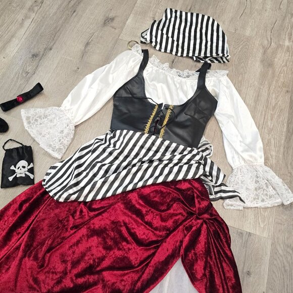 Women's InCharacter Pirate Costume Gasparilla Cosplay Disney Cruise Halloween - Picture 5 of 16